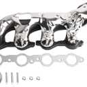 Right Exhaust Manifold Kit with Includes Required Gaskets And Hardware Compatible with Escalade Avalanche Cheyenne Express Silverado Suburban Tahoe 674-732 EPA Complian