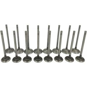 Intake Exhaust Valves, 16Pcs Engine Intake & Exhaust Valves Kit Fits For Chevy GM Buick Saturn 2007-2017 2.0L 2.4L