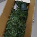 JOIEDOMI 24"/2FT Small Tabletop Christmas Tree with Lights with Star Treetop and Hanging Ornaments, Pre-lit Artificial Christmas Green LED Mini Tabletop Tree for Xmas Decorations Indoor Outdoor