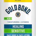 Gold Bond Healing Sensitive Daily Body & Face Lotion With Aloe Moisturizes, Heals & Soothes Dry, Sensitive Skin, Value Size, 21 oz.