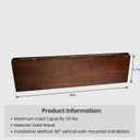 IEO Long Wooden Floating Shelves for Room Wall, Natural Wood Floating Shelves Wall Mounted Kitchen Shelf for Living Room, Bedroom, Kitchen,Bathroom, Storage (Walnut, 48in 2tier)