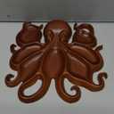 Octopus Charcuterie Platter, Ocean Themed Cheese Bread Board, Novelty Unique Serving Tray Board for Cheese Meats Fruit, Kraken Design Wood Serving Tray, Unique Gift for Seafood Lovers (1 PCS)