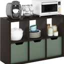 Furinno CUBICLE 6-Cube Book Shelf, Extra Thick Frame Bookshelf, Dark Oak