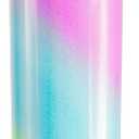 Meoky 40 oz Tumbler with Handle and Straw, Insulated Water Bottle, Stainless Steel Travel Mug, Keeps Cold for 34 Hours, 100% Leak Proof, Fits in Car Cup Holder (Fairytale)