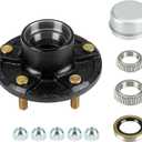 Youxmoto Trailer Idler Hub kit 5 on 5, 5-Hole, 5" Bolt Circle Idler Hub for 3,500 lb. Axles, Replacement Trailer Brake Hub Drum Assembly for Rvs; (for L68149 and for L44649 Cone Bearings)