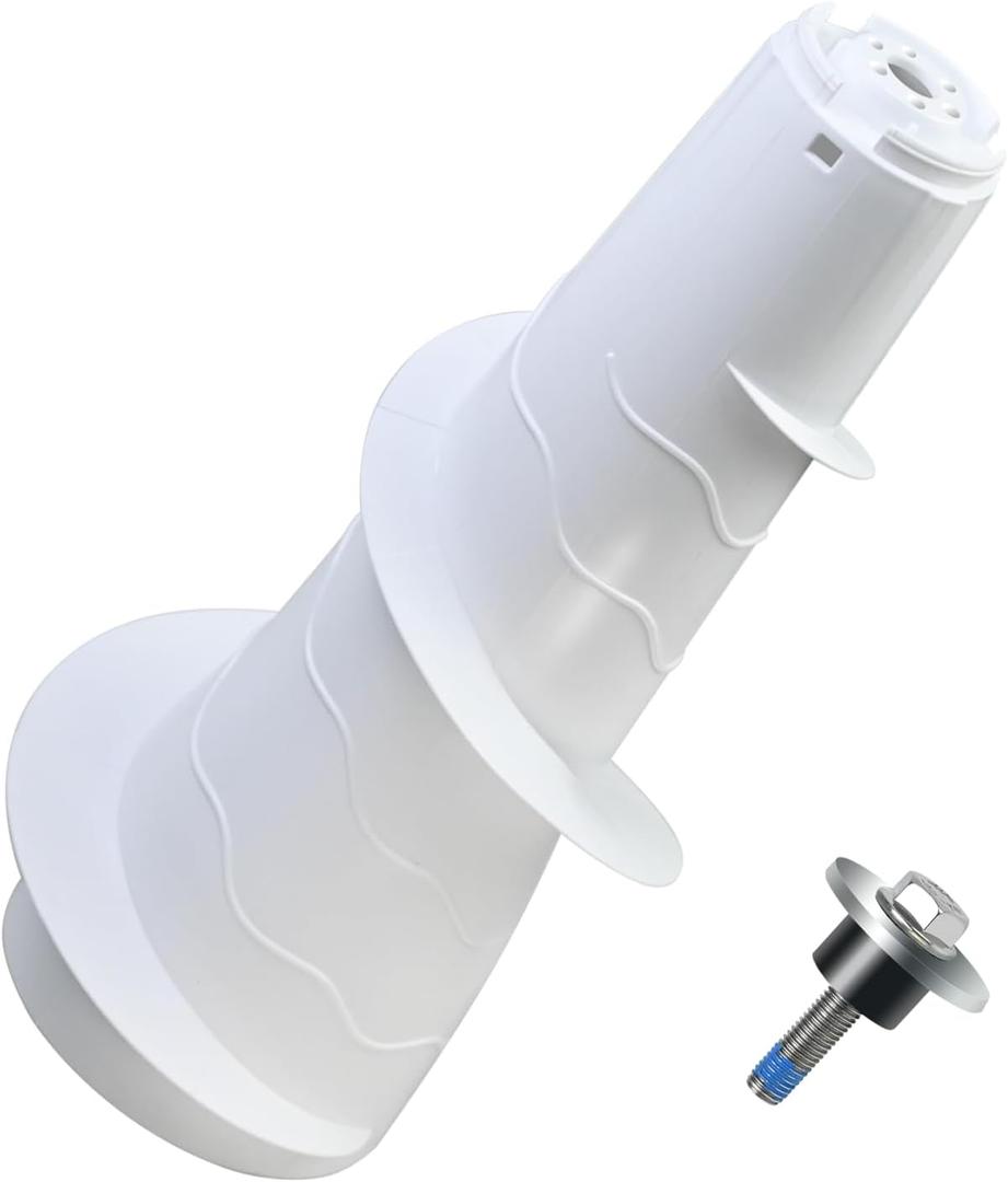 W10836692 AP5988691 Washing Machine Upper Agitator Washer Replacement Part With Nut Compatible With Whirlpool Kenmore Maytag Washer Replaces W10680220
White