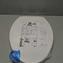 KOHLER 20110-0 Brevia, Slow Close Toilet Seat, Elongated Toilet Seat, Grip-Tight Bumpers Quick-Attach Hardware, White