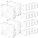 36 Pcs Mini Clear Makeup Bag Small Zipper Pouch Travel for Toiletries PVC Plastic Cosmetic Waterproof Toiletry for Women Men Vacation