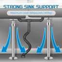 Undermount Sink Brackets, Stainless Steel, 2 Pack