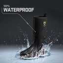 TIDEWE Rubber Neoprene Boots Men And Women, Waterproof Sturdy 6mm Neoprene Boot, Rain Boot Hunting Boot Arctic Outdoor Boot Men Size 8 Black