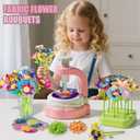 Abifny Flower Making Kit, DIY Craft Kits Toys for Kids Build Flower Bouquets Toys, Arts & Crafts Gifts for 4 5 6 7 8 Year Toddler Girl, Educational Activity Preschool Gifts