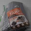 Tarp Waterproof 10' X 12', Heavy Duty Tarps Waterproof 16 Mil Large Tarp with Grommets Multipurpose Protective Poly Outdoor for Roof, Camping, Patio, Pool, Boat, Car|Silver/Black