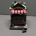 Animated Toy Shop Christmas Village House Moments in Timewith LED Lights and Music 9.7”H Moving Christmas Tree Hand-Painted Holiday Decor Battery Operated