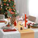 Yellow Gold Table Runner 12x108 Inch - 4 Pack Satin Table Runners, Smooth Table Runner for Party Wedding Banquets Birthday