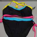 BMJL Womens Bikini Sets Color Block Swimsuits Supportive Wide Strap Two Piece Bathing Suit 2026 (Medium, Black)