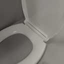 KOHLER 4636-RL-0 Cachet ReadyLatch Elongated Slow Close Toilet Seat, Soft Close Toilet Seat Quiet Lid, Contoured Grip-Tight Bumpers Installation Hardware, Apartment Essentials, White