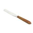 Lab Spatula, Wood-Handled, 12" Stainless Blade, Brass Rivets