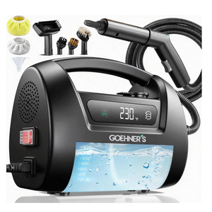 2026 Upgraded Handheld Steam Cleaner, 230°F/3.5 Bar High-Pressure Portable Hand Held Steamer for Home & Car, 30s Heat-Up, Chemical-Free Deep Cleaning for Kitchen, Bathroom, Grout (Black)