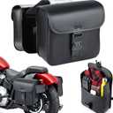 Nomad Motorcycle Saddlebags 16L (8Lx2) Universal Throw Over Saddle Bag for Cruiser, Touring & Chopper Bikes Heavy Duty, Waterproof, Secure Numeric Lock, Easy Mount, Rider Storage