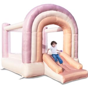 Dream Castle Bounce House,Bounce House with Slide,Toddler Bouncy House with Blower for Indoor/Outdoor,8 ft L x 6 ft W,Ideal Gifts for Kids