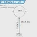 2 Sets Adjustable Pipe Bracket Heavy Duty Galvanized Iron Stove Pipe Hanger StrapWall Support Chimney Pipe Holder Round Split Ring Vent Conduit Carrier Kit with All Mounting Screws (3-Inches)