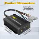 12V 25A DC to DC Charger with MPPT, IP68 Waterproof Smart On-Board Battery Charger with Anderson Plug Solar and Alternator Dual Input Fits for LiFePO4, AGM, STD,Gel, Cal