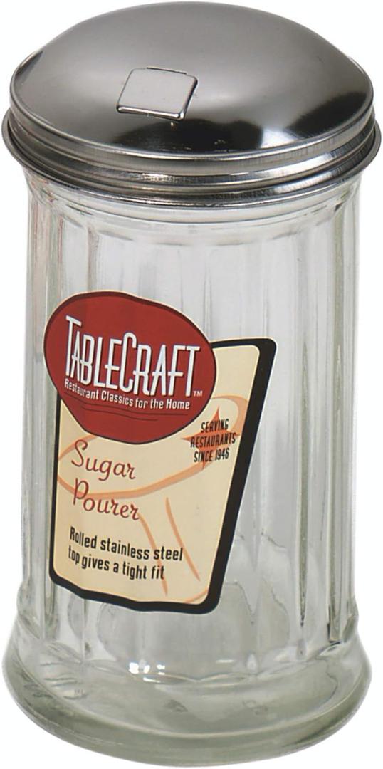 Tablecraft Sugar Pourer, 12 ounces, Clear