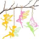 BOIKOKY 12 Pack Pre-Packaged Fairy Party Favors, Paint Your Own Wooden Arts and Crafts, Fairy First Birthday Decorations, Princess Tea Party Supplies, Goodie Bag Stuffers & Gifts