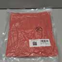 luvamia Women's Casual Strappy V Neck Blouse 3/ 4 Bell Sleeve Mesh Panel Shirts Loose Top Blousess Red Size M