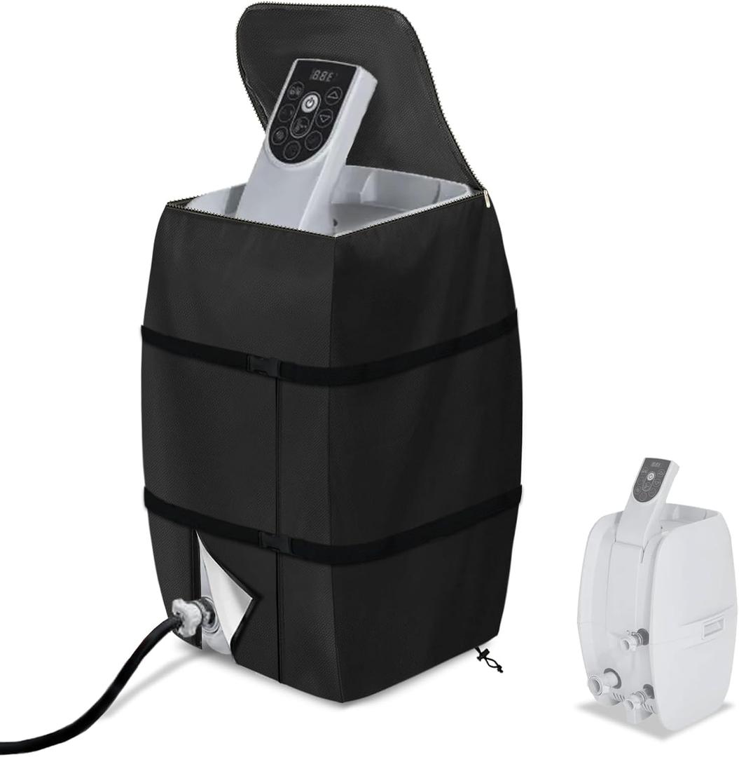 Hot Tub Spa Heater Pump Cover,Waterproof Hot Tub Insulated Pump Cover for Multiple Brands (Black, Square)