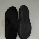 Women's Adjustable Indoor/Outdoor Machine Washable Memory Foam Slide (9, Black)