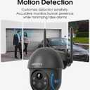 ARCCTV Security Cameras Wireless Outdoor Solar, 4MP 360 View Battery Powered Outdoor Camera, Night Vision with Light, 2-Way Audio, PIR Motion Sensor, 2.4G/5G Dual Band WiFi, SD/Cloud Storage, Grey