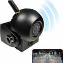 Upgraded Wireless Backup Camera Magnetic Hitch, 4000mAh Rechargeable Battery Powered WiFi Rear View Camera, 720P IP68 Waterproof Reverse Camera for Truck/RV/Camper/Trailer for iPhone iPad Android