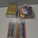 PerKoop 64 Pcs Inspirational Gifts Bulk 16 Motivational Notebooks Journal 16 Ballpoint Pens 16 Wristbands 16 Keychains for Teacher Office Women Employee Party Favor(Classic)