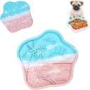 WUGO Slow Feeder Dog Bowls, Lick Mat for Dog Cat, Dog Lick Bowl, Puzzle Toy Dog Food Bowls, Interactive Treat Dispensing, Puppy Pet Slow Eating Anti-Slip Suction Cups, for Large Medium Small Breed