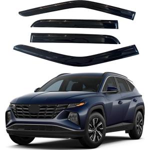 IG Window Visors Fit for 2022-2026 Hyundai Tucson, Out-Channel Rain Guards Vent Wind Deflectors 4PC, Car Accessories for 22-26 Tucson