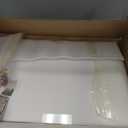 5 Pcs Wire Rack Covers 24x16x3 inch PVC Pantry Shelf Cover 0.31 inch Thick Removable Closet Wire Rack Shelf Covers,Decoration Kitchen Bathroom Office Shelving (Light Luxury White, 24x16x3 inch)