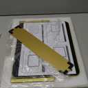 ROLOVE Gold Vanity Mirror with Lights 15" x 12", Lighted Makeup Mirror with 10X Magnification, 3 Color Lighting & Dimmable Brightness, Make Up Mirror with Lighting for Bedroom Tabletop