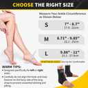 CAMBIVO Ankle Brace for Women & Men, Compression Ankle Support for Sprain & Strain, Achilles Tendonitis, Plantar Fasciitis & Recovery, Ankle Sleeve for Running, Basketball, Football, Daily Use (Small, New Black (Right Foot))