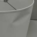 12" Wx 10" H Drum Lampshades, No Assembly Required, Fabric Lampshade for Table Lamp, Bedside Lamp, Floor Lamp, Metal Spider Fitter, White