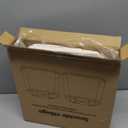 Rectangle Lamp Shades Set of 2, 10.5" x 10"x 13" Medium Cut Corner Beige Lampshades Natural Linen Hand Crafted, Include 2 Pack Lamp Harps, Suitable for E26 Base and Saddle Base, Easy Assembly Required
