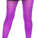 Leg Avenue Womens Nylon Tights, O/S, Purple