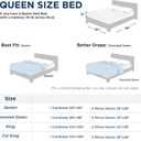 Quataly Queen Comforter Sets SkyBlue,3PCS Soft Lightweight Breathable Bedding Comforter Sets for All Season, Queen Size(90''90'' Comforter & 2 Pillowcases)
