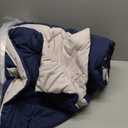 Basic Beyond Queen Comforter Set - Navy Blue Comforter Set Queen Size, Reversible Bed Comforter Queen Set for All Seasons, Navy/Grey, 1 Comforter (88"x92") and 2 Pillow Shams (20"x26"+2")