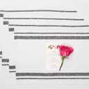 Solino Home Linen Placemats Set of 4 - French Stripe Black and White Placemats 14 x 19 Inch - 100% Pure Linen Table Mats for Spring, Father's Day, Summer