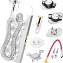 NED5800HW0 NED5800HW1 NED7300WW0 Dryer Heating Element WP3387747 for Amana Whirlpool WED6120HC1 WED6120HW1 WED6620HW1 WED6720RR0 WED7120HW1 WED8127LC1 WED8127LW1 WED8620HW1 WED90HEFW1 WED92HEFW1