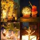 Brightown Solar String Lights, 2 Packs Total 66Ft 200 LED Solar Fairy Lights with 8 Modes, Waterproof Solar Lights for Outside Patio Yard Tree Wedding Christmas(Warm White)