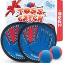 Toss and Catch Ball Game, Kids Toddler Baseball Glove & Catch Ball Toys, Kids Outdoor Games for Family, Toys for Beach Yard Outside, Birthday Easter Gift for Ages 3 4 5 6 7 8-12 Year Old Boys Girls (Blue)