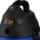 Koblenz Wet Dry Vacuum Cleaner, 3 Gallon 2.0 PHP, Twist-N-Lock Hose, Small Shop Vac, Portable Shop Vac for Home Car Garage Workshop, 10 ft Reach, Accessories Included, Blue/Black, WD-353L