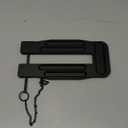 French Door Lock Childproof | Adjustable Double Door Reinforcement Lock for French Doors Home Security | Add High Security to Prevent Home Unauthorized Entry | Unibody Aluminum Construction, Black